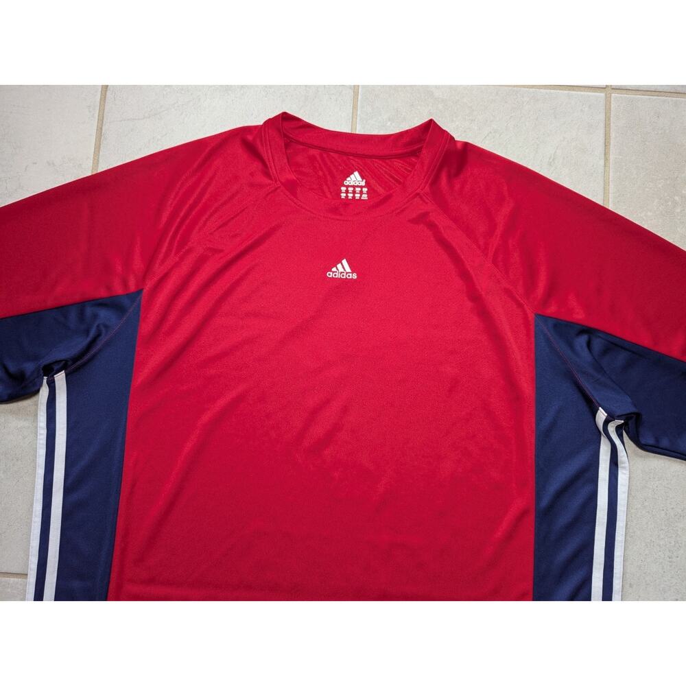 Adidas Men's XXL Vintage England Soccer Jersey Shirt #7 Beckham Red Blue - Picture 5 of 9